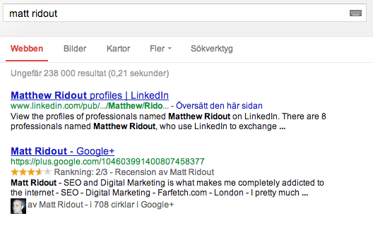 Matt Ridout - Sök på Google