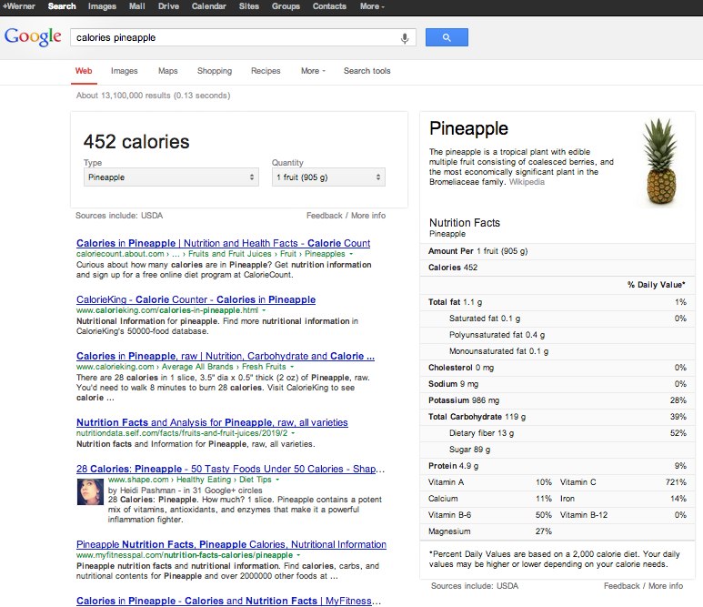 calories pineapple - kaloriräknare - Google Search